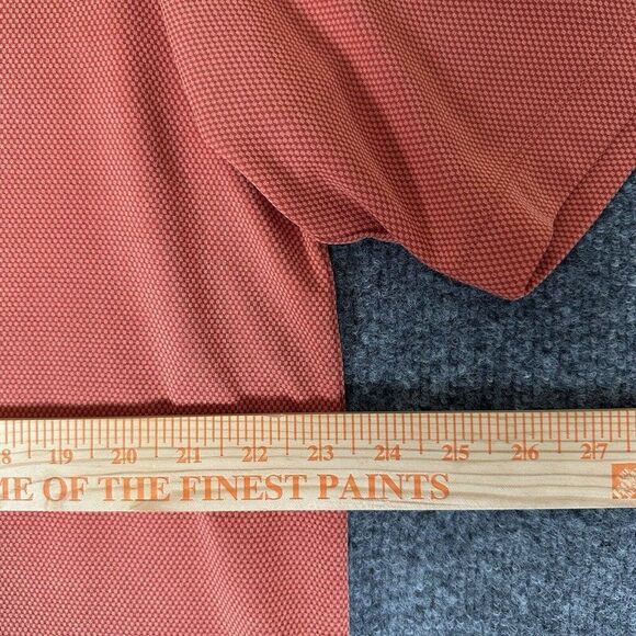 Tommy Bahama Polo Shirt Men Large Rust Orange Short‎ Sleeve Modal Pullover Adult - Picture 5 of 6